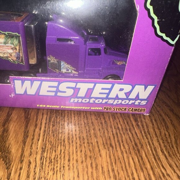 1999 Racing Champions Transporter With Pro Stock Camaro 1:64 Signed Vtg - Picture 3 of 4